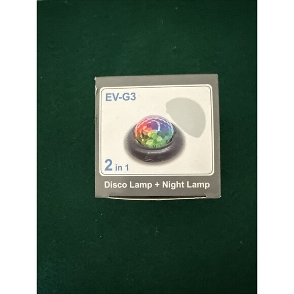 Rechargeable Disco Lamp Nightlight – LED Party Light Color-Changing USB Portable - Picture 1 of 9